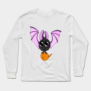 Bat with pumpkin Long Sleeve T-Shirt